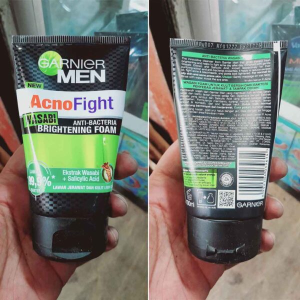 GARNIER Men Acno Fight Wasabi Anti-Bacteria Brightening Foam