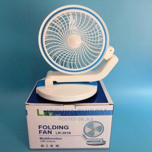 LR Rechargeable Folding Fan with LED Light